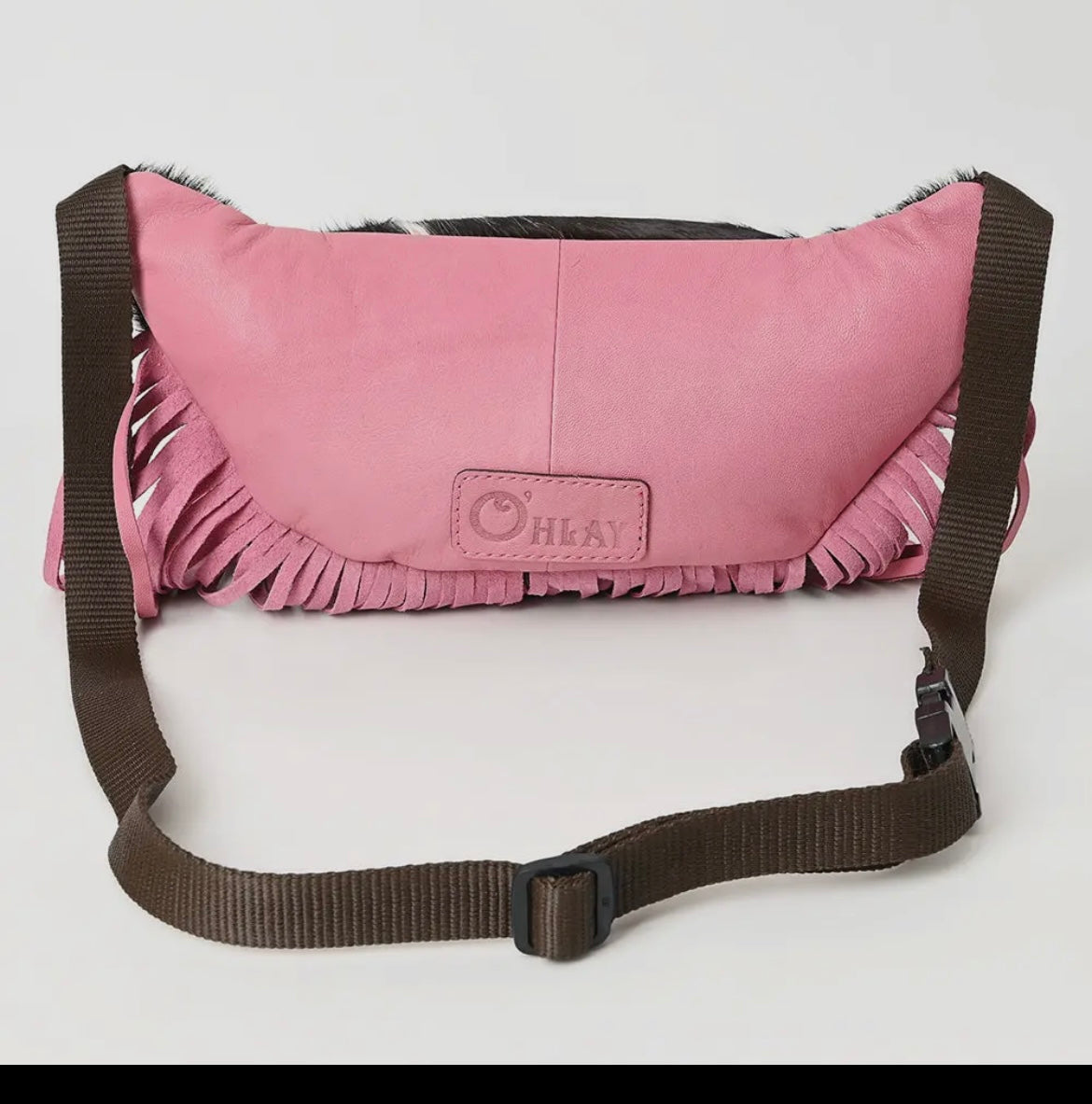 Cowhide & fringe Fanny pack