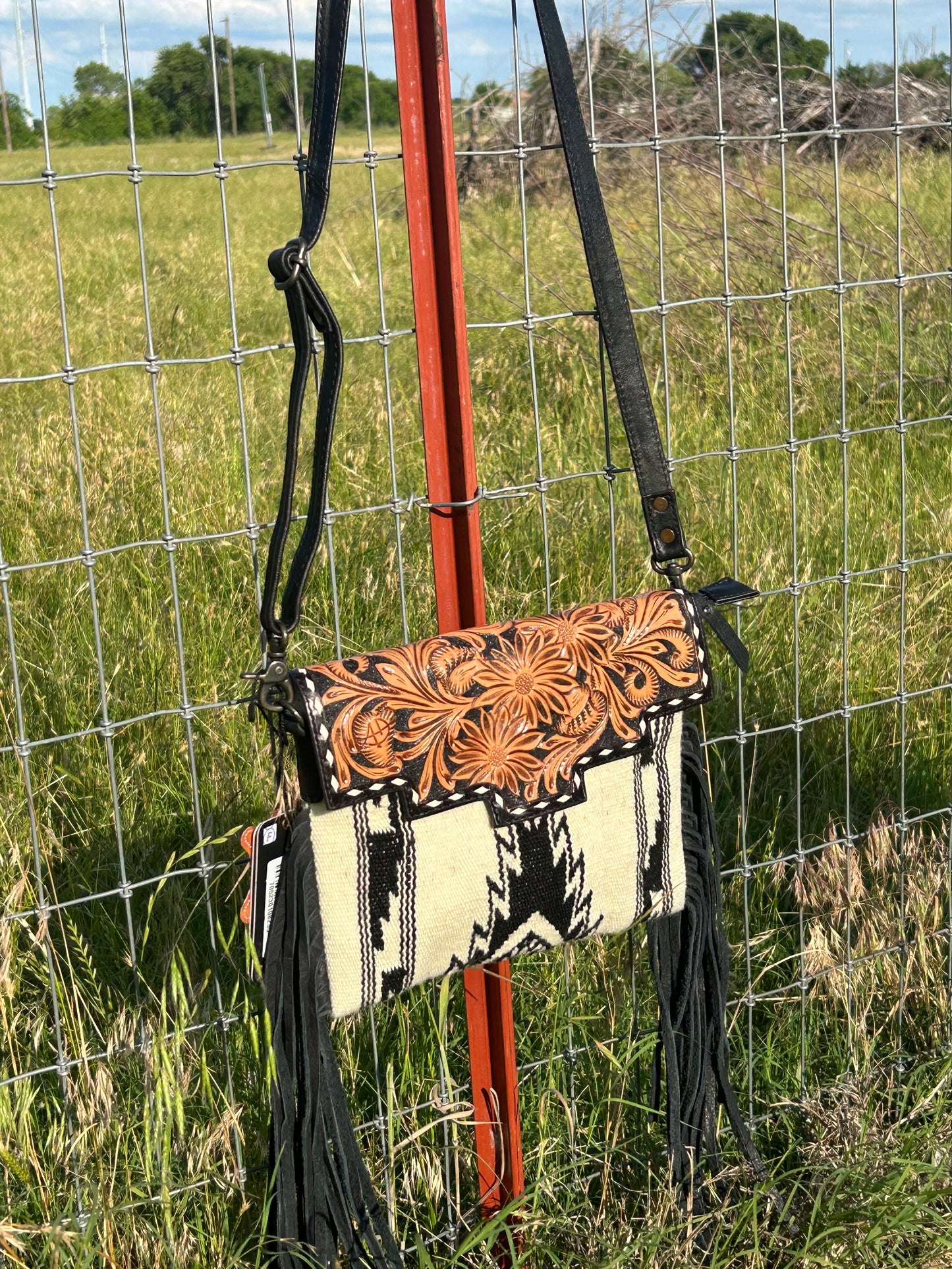 American Darling Aztec Fringe purse