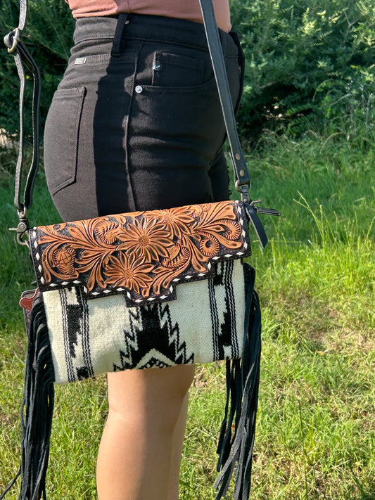 American Darling Aztec Fringe purse