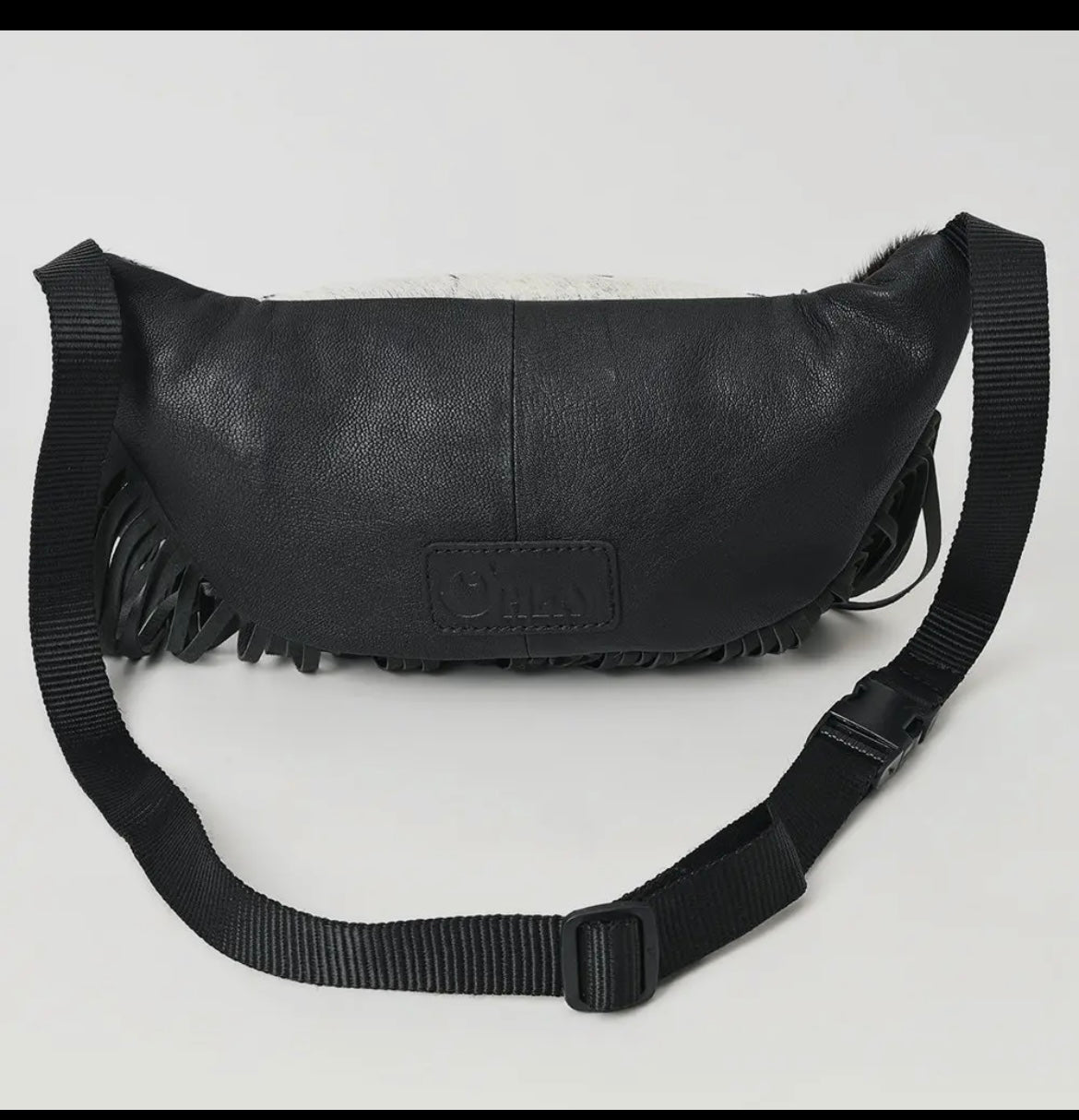 Cowhide & fringe Fanny pack