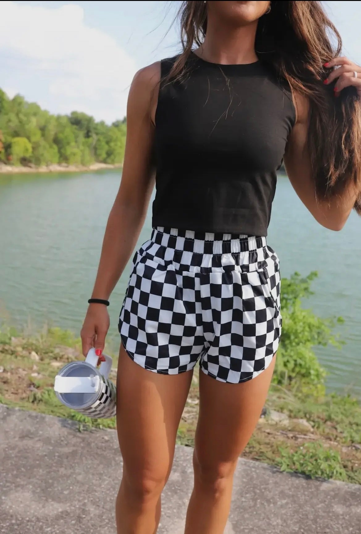 Western Pattern Athletic Shorts