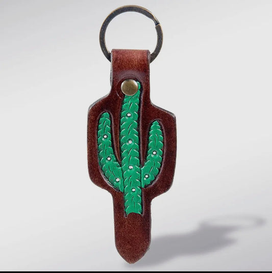 American Darling Tooled Leather Keychains