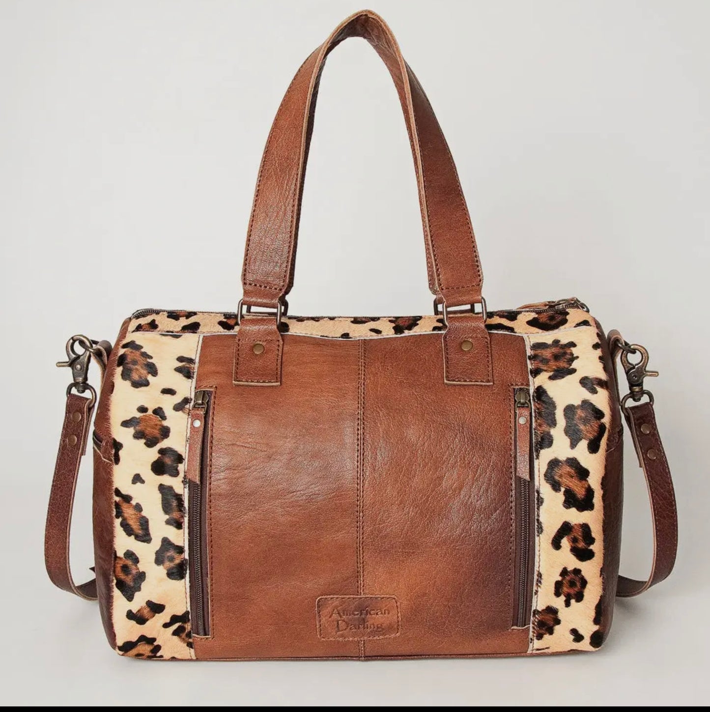 American Darling Cheetah Print and Aztec Duffle Bag