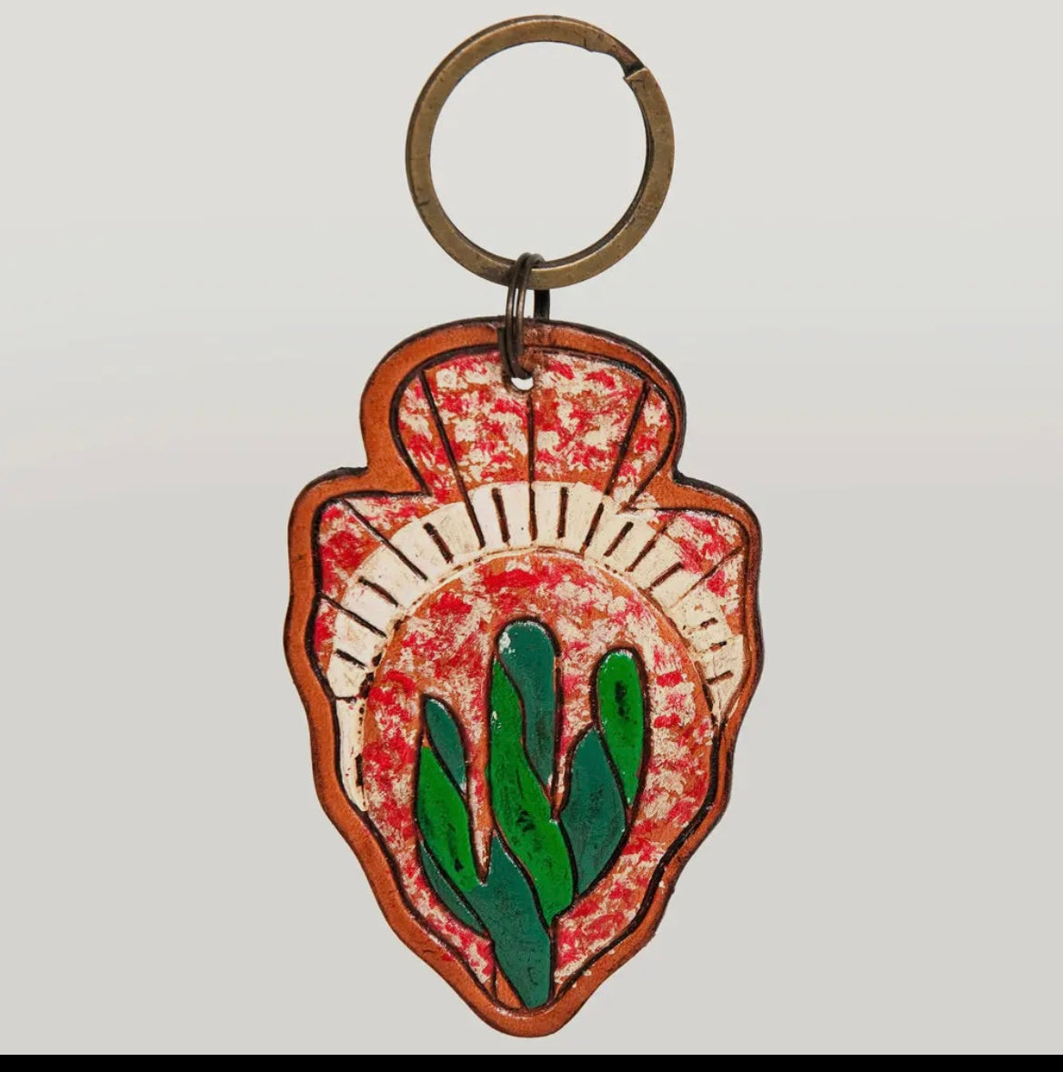 American Darling Tooled Leather Keychains