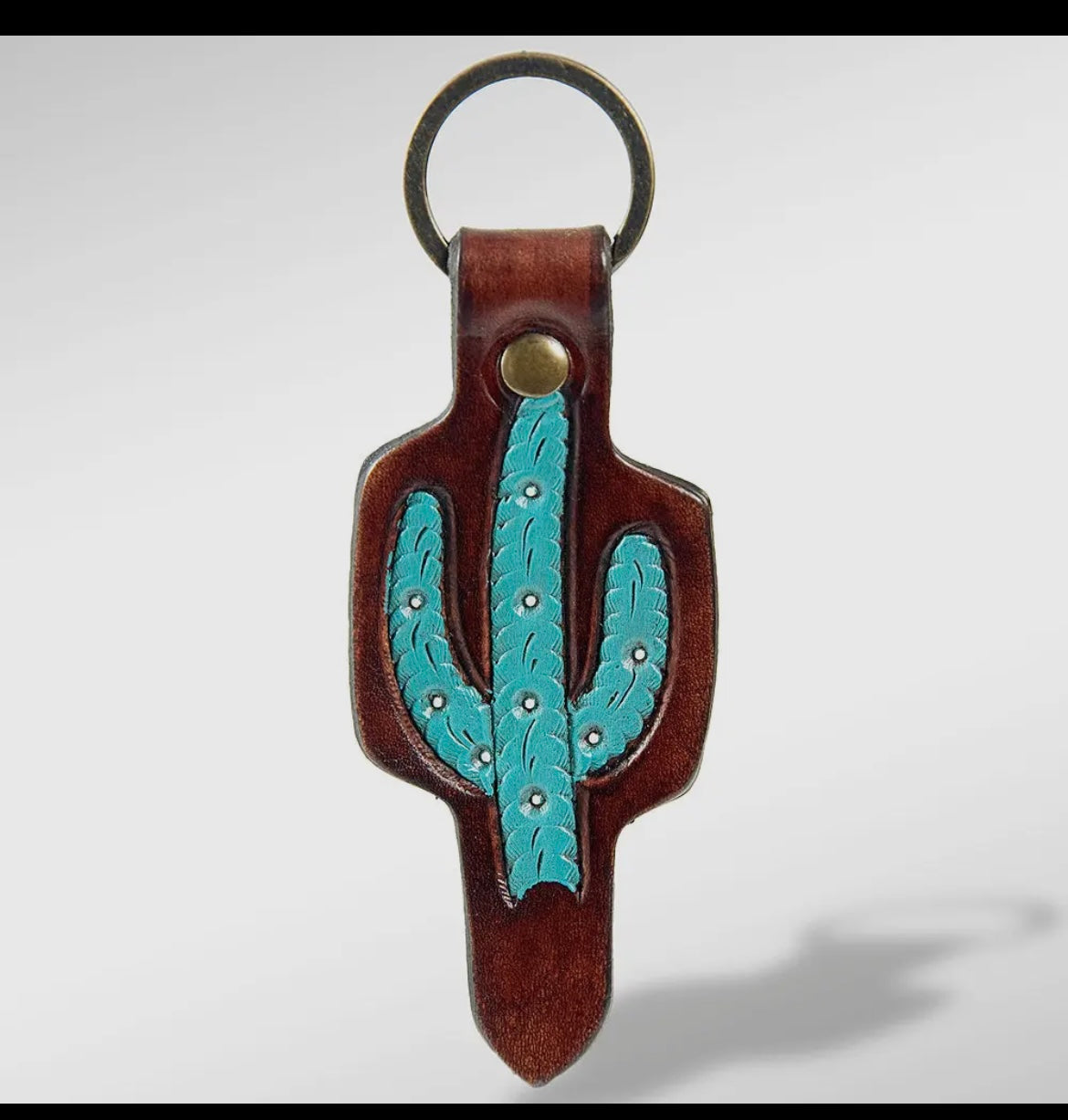 American Darling Tooled Leather Keychains