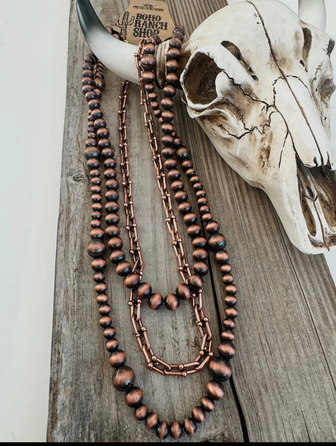 Navajo Style Pearl Necklace Set